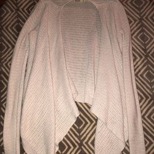 Hollister white cardigan